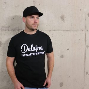 Dalarna, "The Heart" T-shirt, Unisex, Svart - Team Dalarna