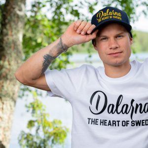 Dalarna, "The Heart" T-shirt, Unisex, Vit - Team Dalarna