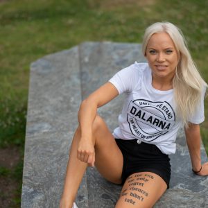 Dalarna, "United" Fit Tee, Dam, Vit - Team Dalarna