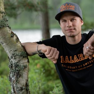 Dalarna, "College Logo" T-shirt, Unisex, Svart/Orange - Team Dalarna