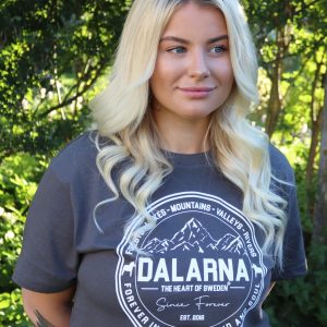 Dalarna, "Heart & Soul" T-shirt, Unisex, Dark Shadow - Team Dalarna