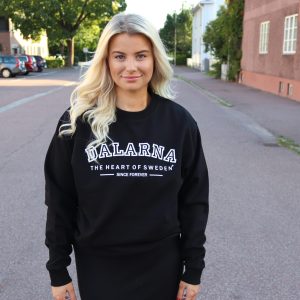Heavy Crewneck, "College", Unisex, Black - Team Dalarna