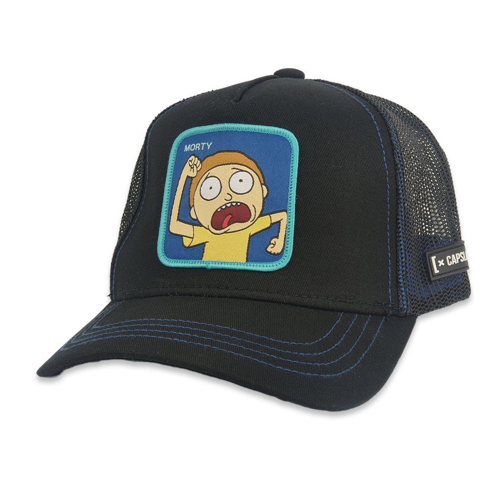 Capslab Morty Black Rick and Morty Trucker Cap - One-Size